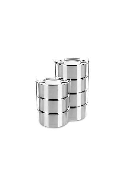 ÖZBİR Stainless Steel Industrial Type Expiratory Bowl 3 Pieces, Bowl Size 16 X 8 Cm 1.6 Lt X 3 Pieces