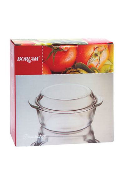 Paşabahçe Round Pot with Lid Borcam 1,5 L