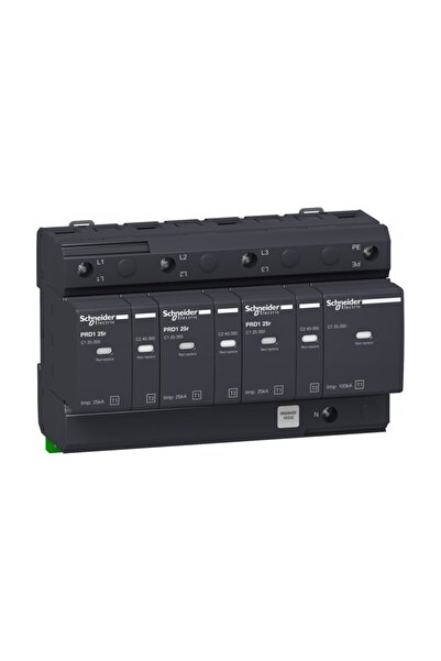 Schneider Electric Schneider 16332, Kombine Parafudr, Tip 1-2, 4 Kutuplu, Tt ...