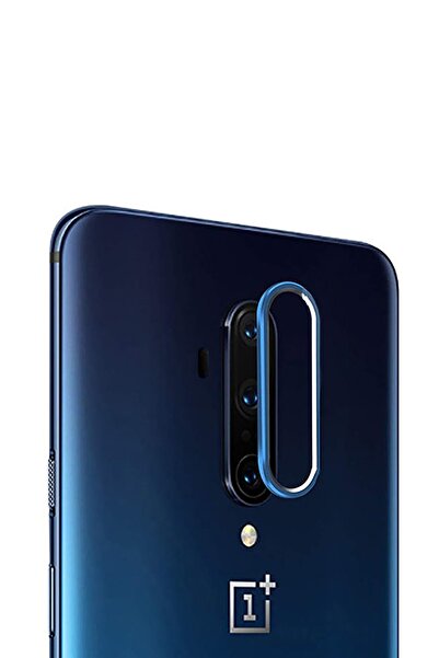 Microcase Oneplus 7t Pro Kamera Lens Koruma Halkası - Açık Tasarım - Mavi