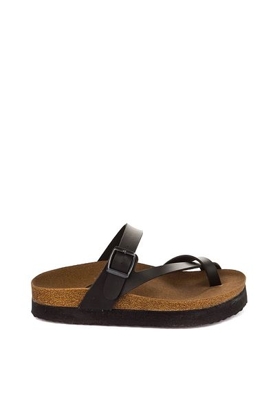 Fox Shoes Černé dámské pantofle B777753009