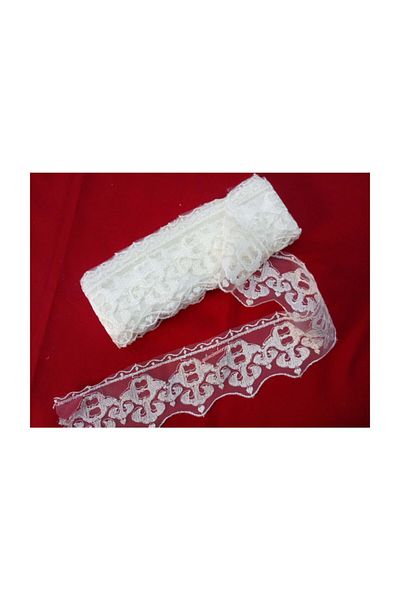 Gelincimherşey Cream Color Home Dowry, Ottoman Lace Tulle Guipure For Decoration