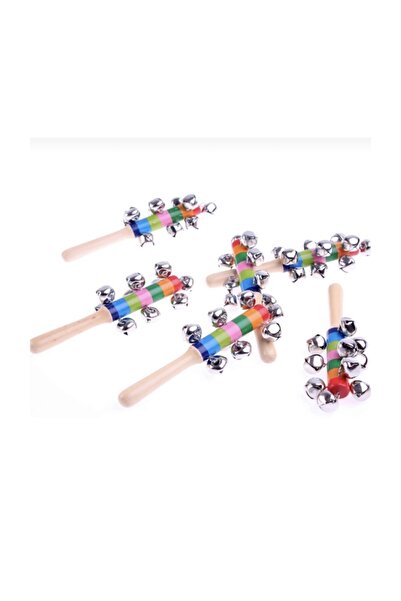 HAKSAL GÜMÜŞÇÜLÜK Ahşap Zilli Marakas 2’li Set