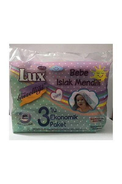 LUX Baby Wet Wipes Economical Pack of 3