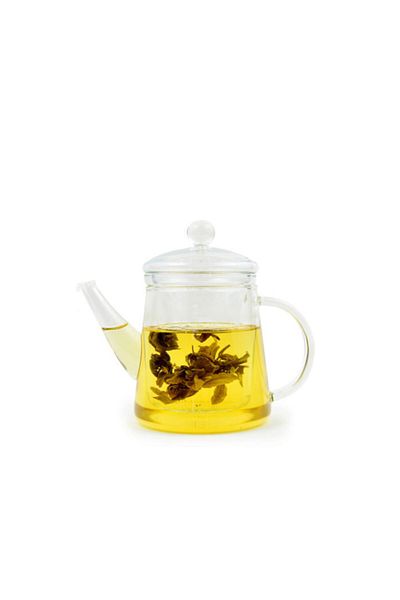 Asia Chai Art Puck Glass Teapot 0.4 Lt