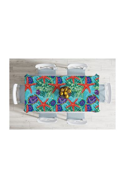 Realhomes Față de masă rezistentă la pete cu imprimare digitală cu design special-120x140 cm