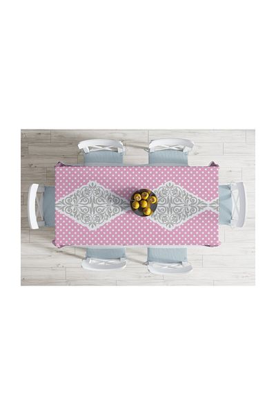 Realhomes Față de masă cu design special, imprimată digitală, rezistentă la pete-140x220 cm