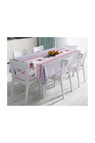 Realhomes Față de masă cu imprimare digitală cu design special, rezistentă la pete-120x140 cm