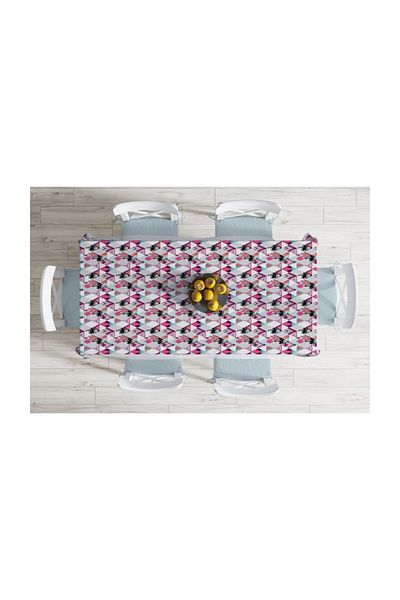 Realhomes Față de masă cu imprimare digitală cu design special, rezistentă la pete-140x260 cm