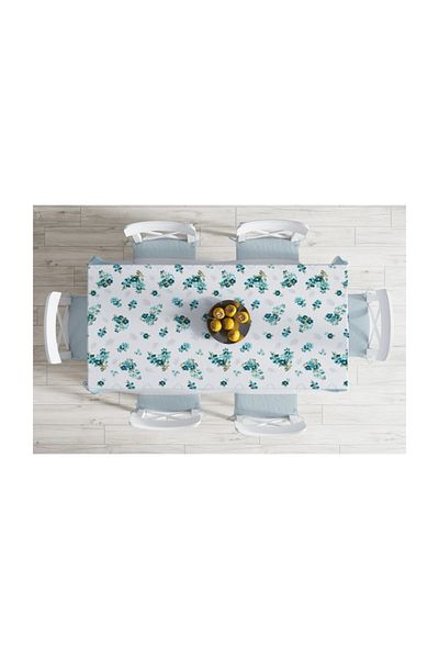 Realhomes Față de masă cu imprimare digitală cu design special, rezistentă la pete-140x260 cm