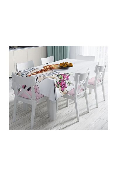 Realhomes Fata de Masa Decorativa Moderna Anti-pete cu Desen Fata de Flori-120x140 Cm