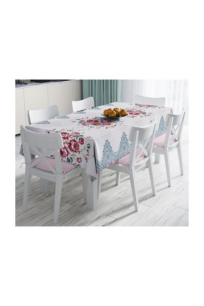 Realhomes Special Design Digital Printed Stain Resistant Tablecloth