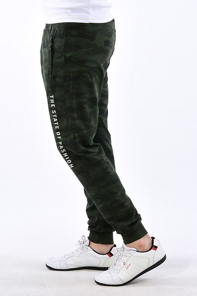 Giyim Dünyası Ανδρικό Skinny Leg Camouflage Khaki Sweatpants Pogi 2471