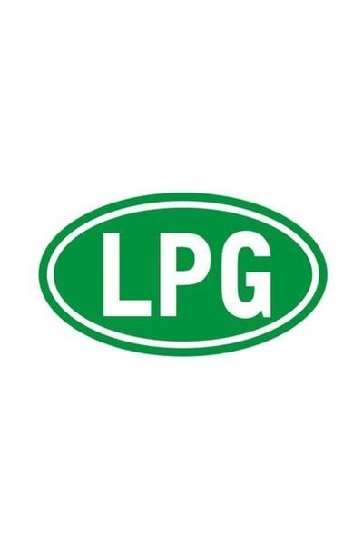 Sticker Sepetim Lpg İşareti Sticker Dekoratif Çok Amaçlı Oto