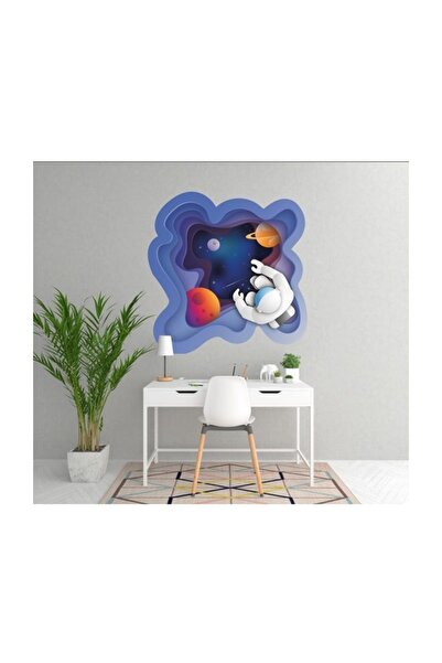 Sticker Sepetim Genç Odası Astronot Duvar Sticker