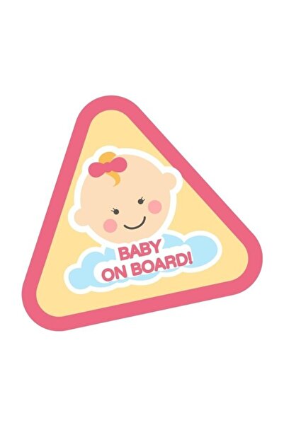 Sticker Sepetim Arabada Bebek Var Sticker Girl