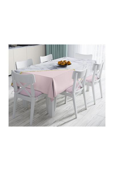 Realhomes Față de masă cu imprimare digitală cu design special, rezistentă la pete - 140 X 180 Cm