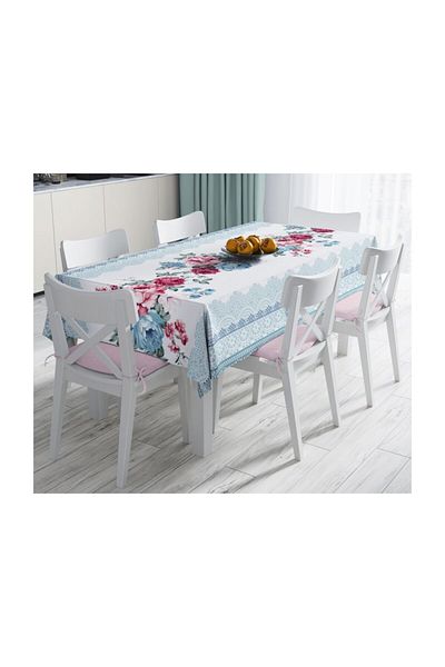 Realhomes Față de masă cu imprimare digitală cu design special, rezistentă la pete-140x220 cm