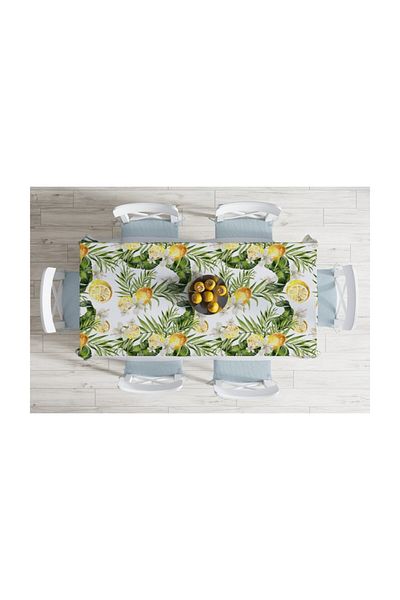 Realhomes Față de masă rezistentă la pete cu imprimare digitală cu design special - 140 X 180 cm