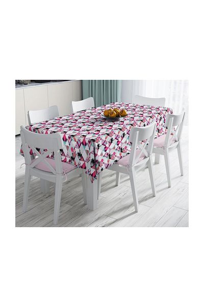 Realhomes Față de masă cu imprimare digitală cu design special, rezistentă la pete-140x220 cm