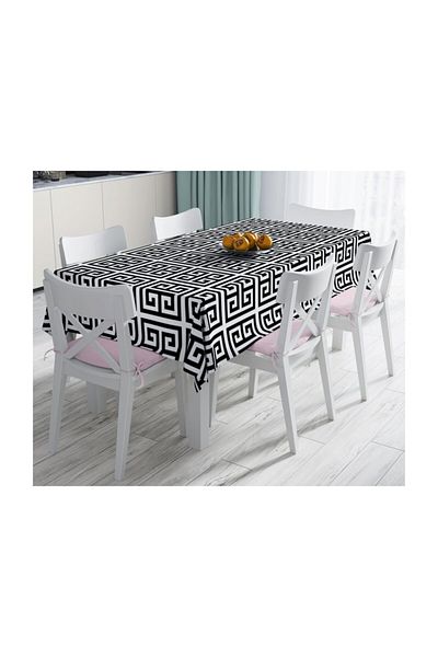 Realhomes Față de masă decorativă rezistentă la pete cu imprimare digitală cu design special Crafts-120x140 cm