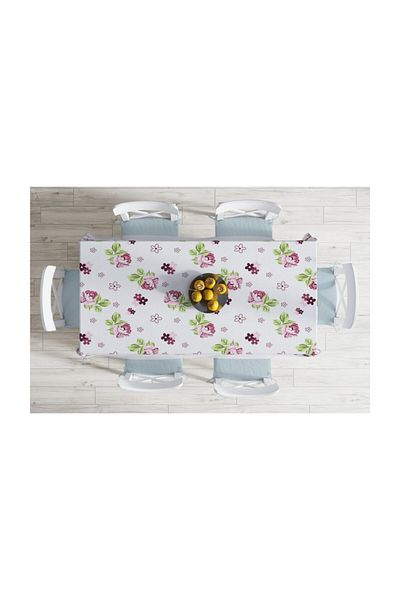 Realhomes Față de masă cu imprimare digitală cu design special, rezistentă la pete-140x220 cm
