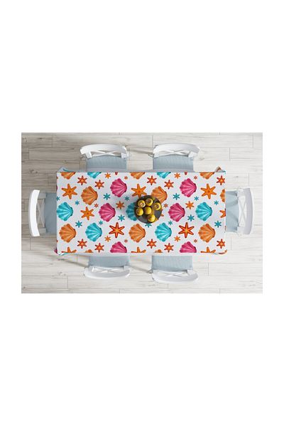 Realhomes Față de masă cu imprimare digitală cu design special, rezistentă la pete-140x260 cm