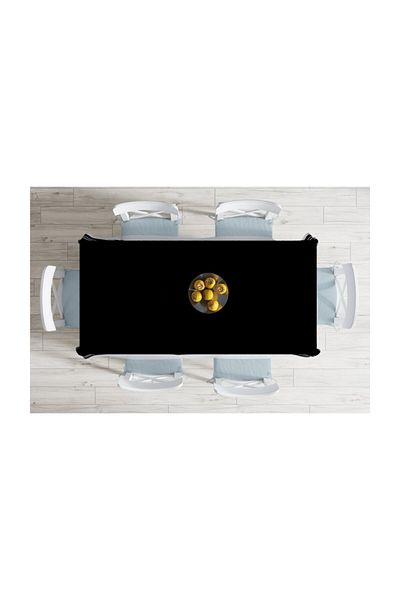 Realhomes Față de masă cu design special, imprimată digitală, rezistentă la pete-140x220 cm