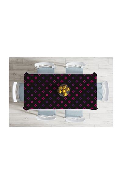 Realhomes Față de masă rezistentă la pete cu imprimare digitală cu design special-140x220 cm
