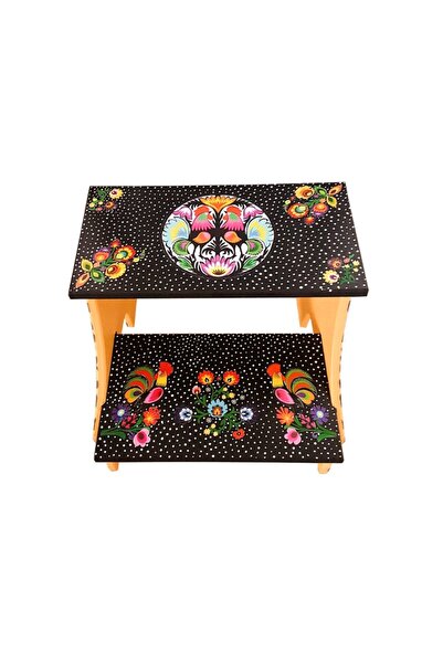 Genel Markalar Ayshehomeart Ahşap Iki Basamaklı Dekoratif Merdiven