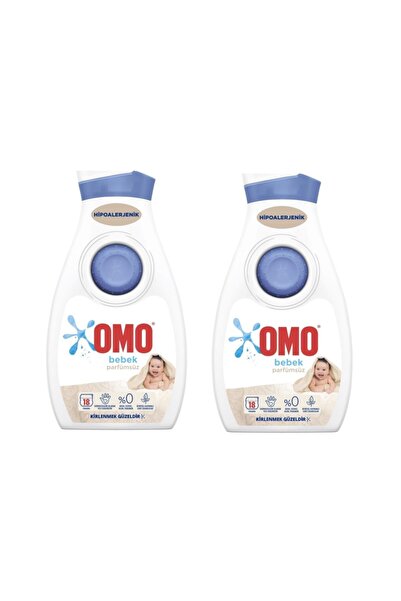 Omo Bebek Parfümsüz Hassas Ciltler Için Sıvı Çamaşır Deterjanı 900 Ml * 2 Ade...