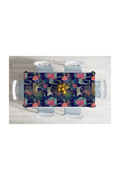 Realhomes Față de masă rezistentă la pete cu imprimare digitală cu design special-120x140 cm