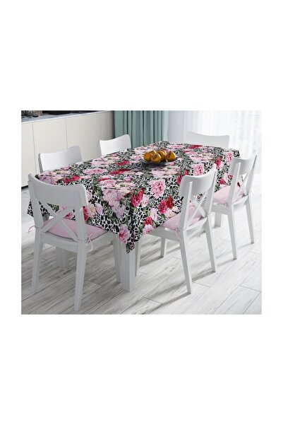 Realhomes Цифровий друк з леопардовим візерунком на скатертині, що не залишає...