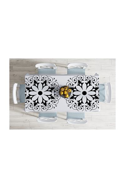 Realhomes Față de masă cu imprimare digitală cu design special, rezistentă la pete-120x140 cm