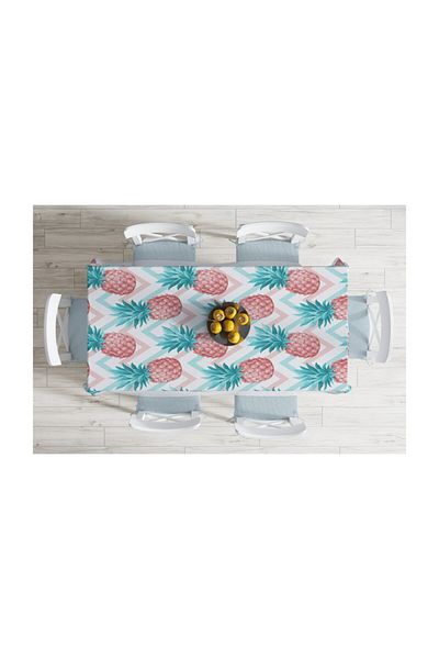 Realhomes Ananas cu podea colorata Design special fata de masa rezistenta la pete-140x220 cm