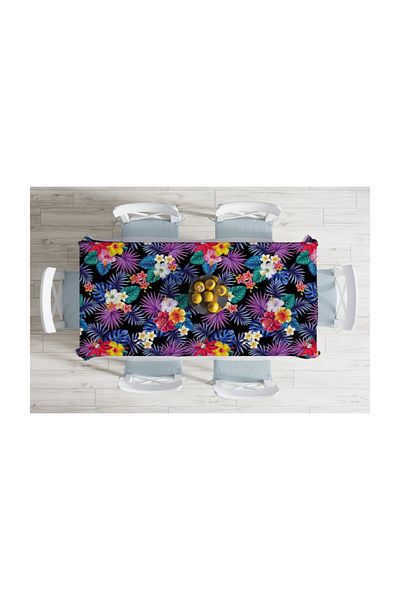 Realhomes Față de masă rezistentă la pete cu imprimare digitală cu design special-140x220 cm