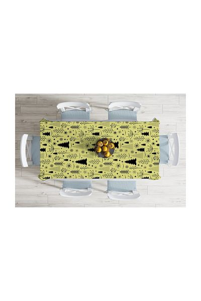 Realhomes Față de masă rezistentă la pete cu imprimare digitală cu design special-140x220 cm