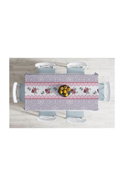 Realhomes Special Design Digital Printed Stain Resistant Tablecloth - 140 X 180 Cm