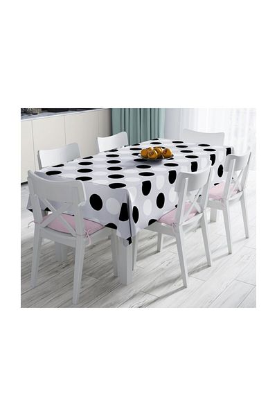 Realhomes Față de masă rezistentă la pete cu imprimare digitală cu design special-140x220 cm