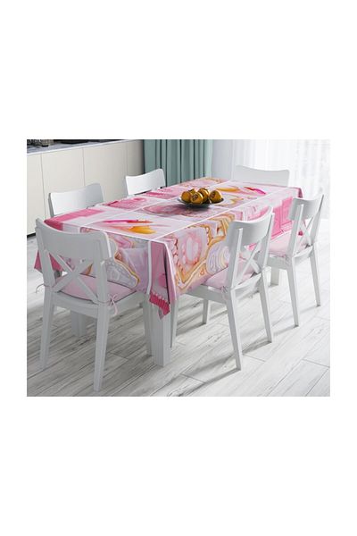 Realhomes Special Design Digital Printed Stain Resistant Tablecloth-140x220 Cm