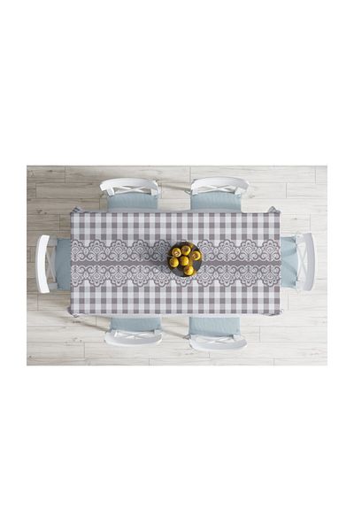 Realhomes Special Design Digital Printed Carefree Tablecloth-140x220 Cm