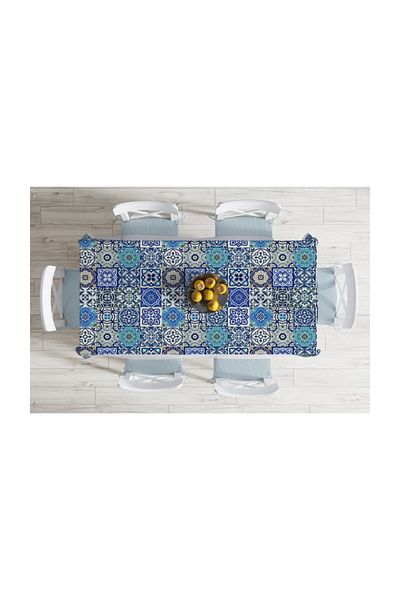 Realhomes Față de masă cu imprimare digitală cu design special, rezistentă la pete-120x140 cm