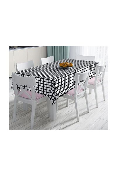 Realhomes Special Design Digital Printed Stain Resistant Tablecloth - 140 X 180 Cm