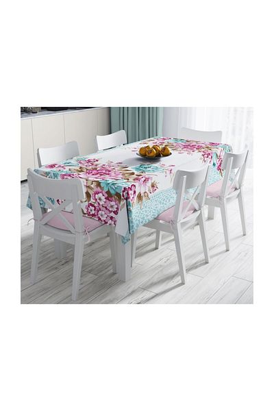 Realhomes Față de masă rezistentă la pete cu imprimare digitală cu design special-140x220 cm
