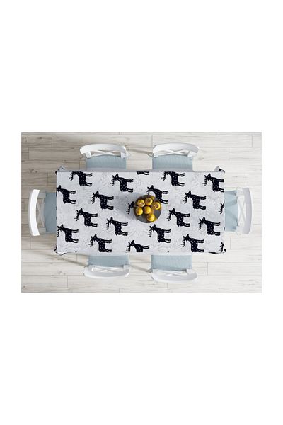 Realhomes Christmas Special Design Digital Printed Tablecloth-140x220 cm