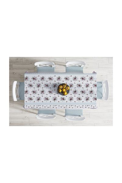 Realhomes Față de masă cu imprimare digitală cu design special, rezistentă la pete - 140 X 180 Cm