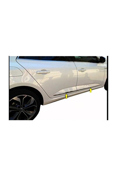 Genel Markalar Renault Megane 4 Uyumlu Sedan Krom Yan Kapı Çıtası 4 Parça 201...