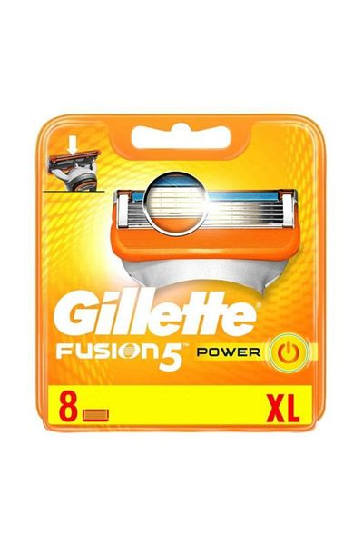 Gillette Fusion Power Spare Shaving Blade 8 Pieces Cardboard Pack