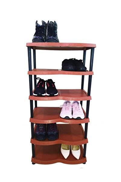 Mavis Ayakkabılık, 6 Lı Plastik Ayakkabı Ve Terlik Rafı _ Kahverengi, Ayakkab...