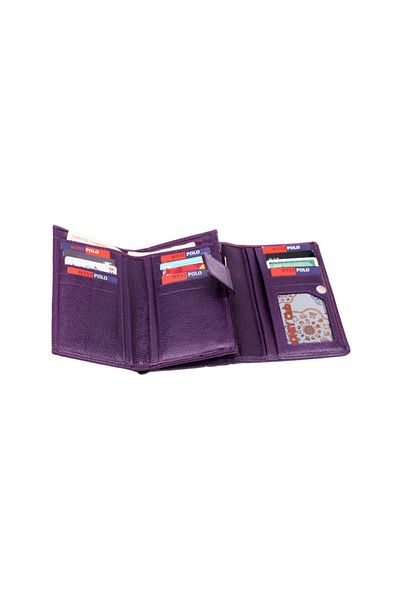 Polo W Club Purple Genuine Leather Women's Wallet622488